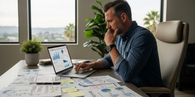 Consultant overwhelmed by limited bandwidth and ineffective marketing before using digital marketing services for small business.